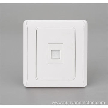 Single Outlet Network Computer Telephone Wall Socket
